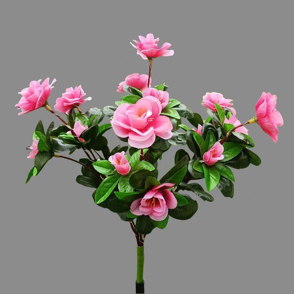 Solar lamps, ornamental flowers, rhododendrons, led lawn lights, road landscape lights, simulated garden and courtyard decorative lights details Picture