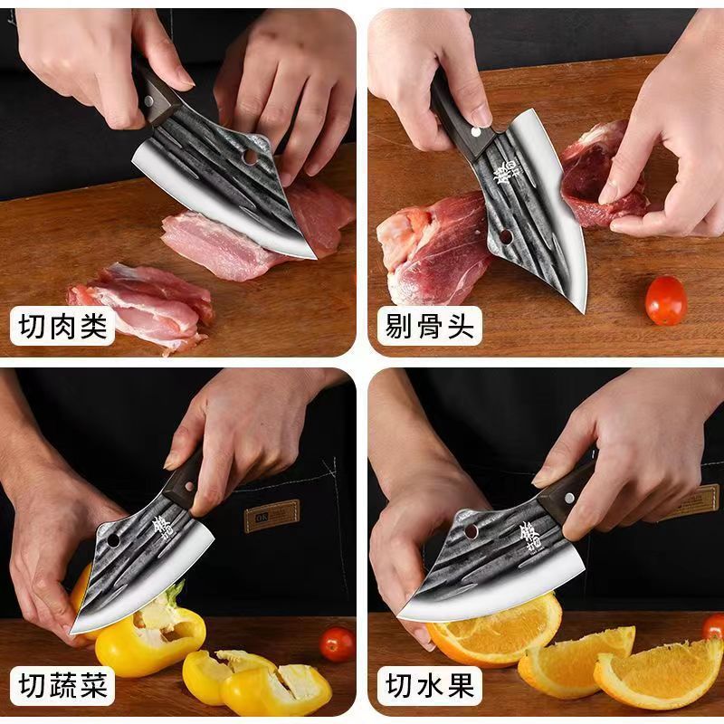 Boning knife, multi-purpose knife for slaughtering, forging small kitchen knife, outdoor mini knife, sharp peeler knife for household use, fruit knife full figure