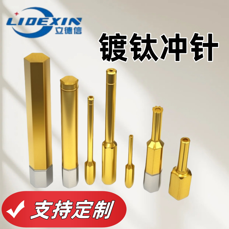 Mold punch pins DC53 SKH51 titanium-coated punch pins TICN-coated punch pins TD hardware mold accessories details Picture