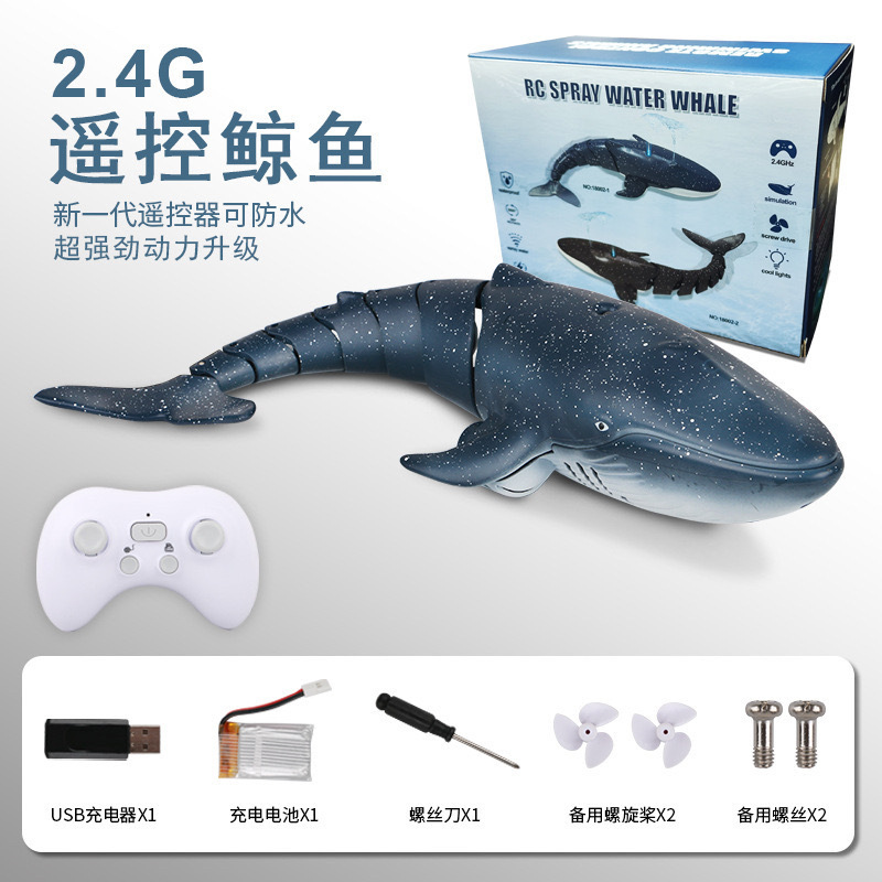 Electric shark remote control shark toy, underwater real mechanical fish boy with camera, water remote control boat Application Scenario