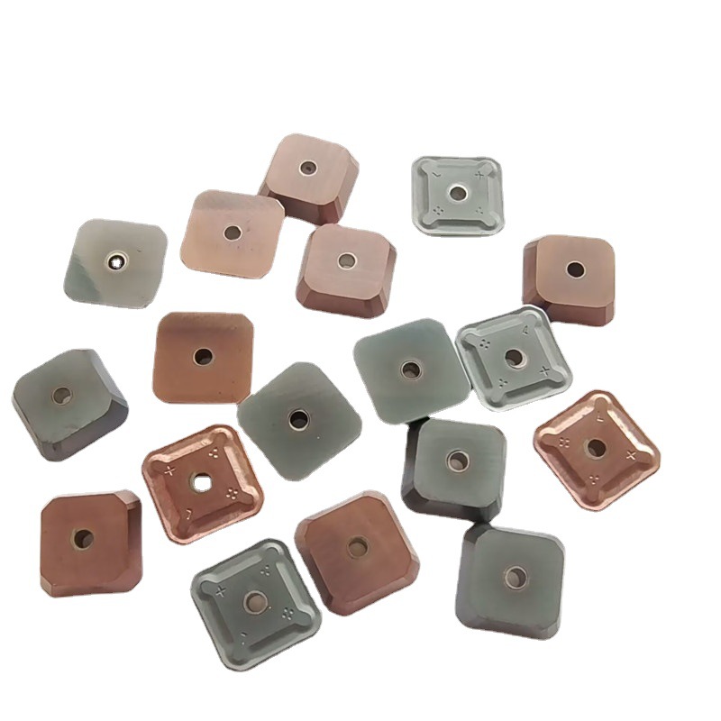 Double-head milling inserts sekn1203 slot type 45-degree stainless steel small square precision milling inserts tungsten steel alloy inserts Item Picture
