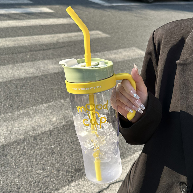New large-capacity, giant straw cup, super large, new, simple 2024, high appearance level water cup for travel and outings Specification drawing