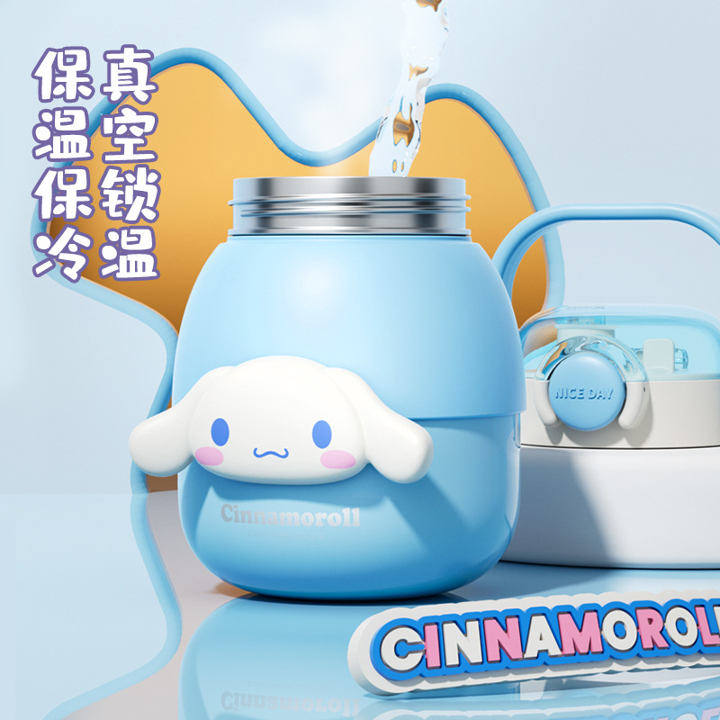 Sanrio officially authorized insulated cup, large-capacity double drinking cup, high appearance level girls' water cup, student sports water bottle Application Scenario