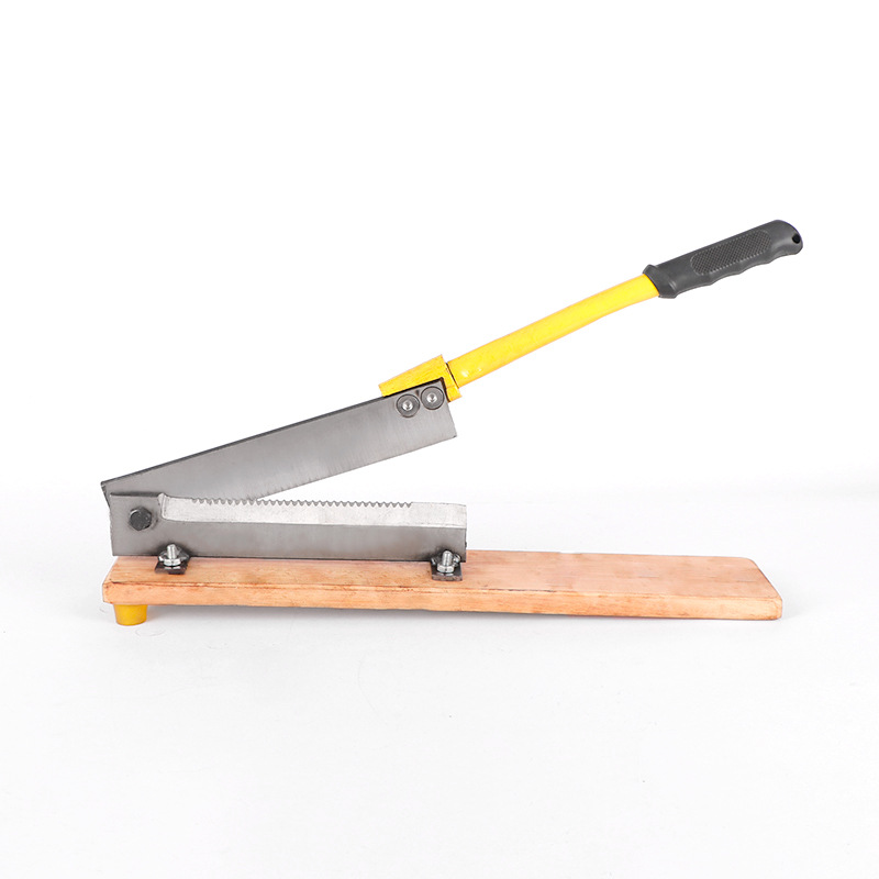 A manufacturer of household manganese steel guillotine knives and commercial integrated thickened flat-mouthed gate knives for cutting bones, chicken, duck, fish and herbs Specification drawing