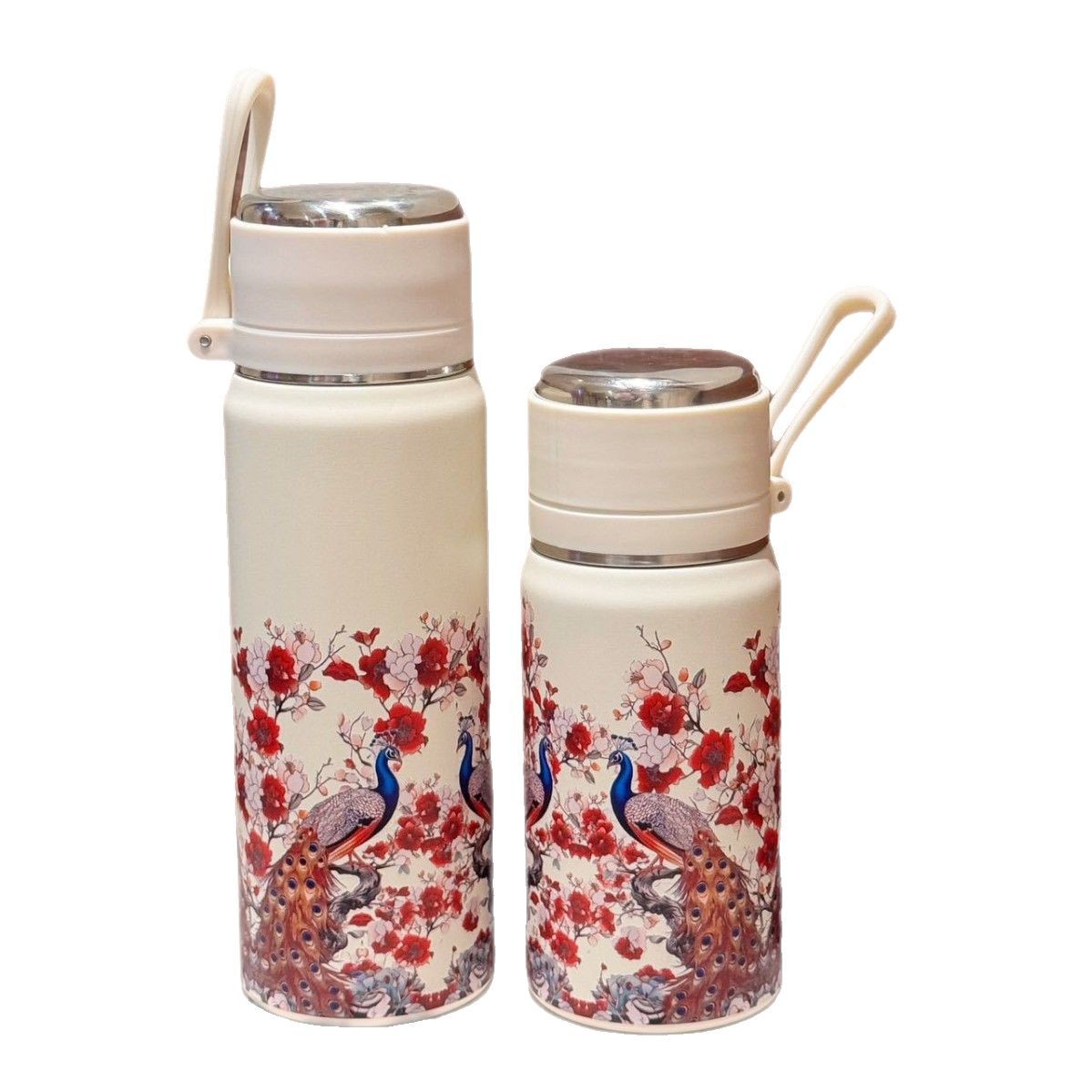 High-appearance-level retro golden peacock national trend insulated cup, women's tea-water separation water cup, outdoor car-mounted portable tea brewing cup Item Picture