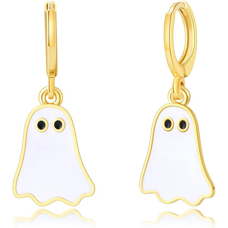 Wholesale of new cross-border best-selling ear studs, cute ghost alloy pendant earrings, and women's earrings for festivals and parties from Europe and America Application Scenario