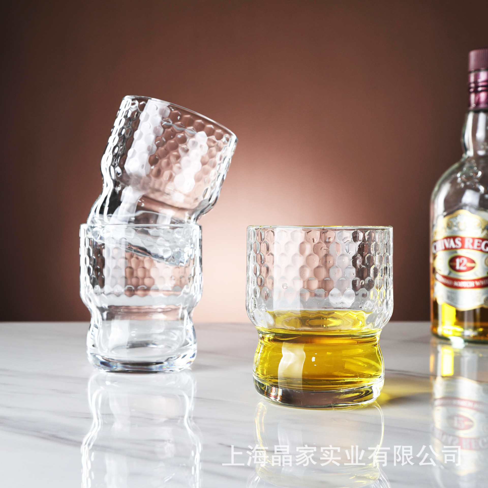 【 Factory Direct Sales 】 Simple polka dot water cups, creative drink cups, milk cups, thickened glass water cups with LOGO printing full figure