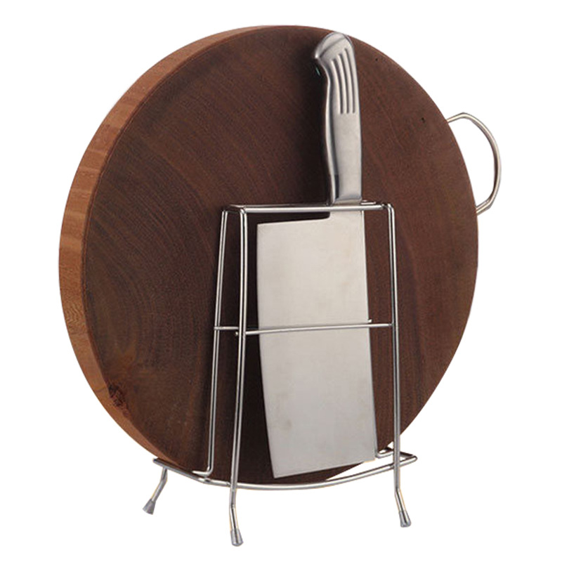 Thickened 2-slot stainless steel knife rack, kitchen multi-functional knife rack, storage rack, cutting board rack, non-magnetic steel Application Scenario