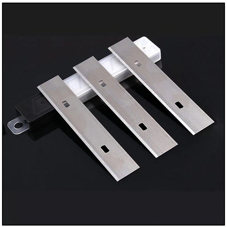 Factory wholesale 18mm cleaning blades, cleaning shovels, multi-functional glass tile putty knives, and utility knife blades details Picture