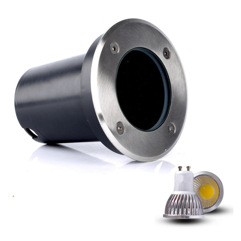 GU10 Ground lamp, embedded square ground lamp, led outdoor waterproof scenic area square lawn lamp, stainless steel landscape Specification drawing