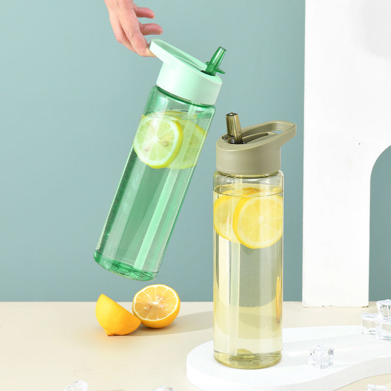 Large-capacity sports straw water cup, girls' summer fitness water bottle, boys' drinking water plastic portable cup, space cup Item Picture