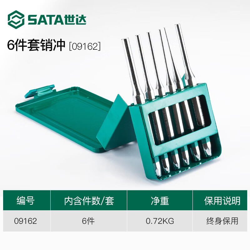 SATA SATA tool pin punch sample punch set, fitter drilling positioning punch Specification drawing