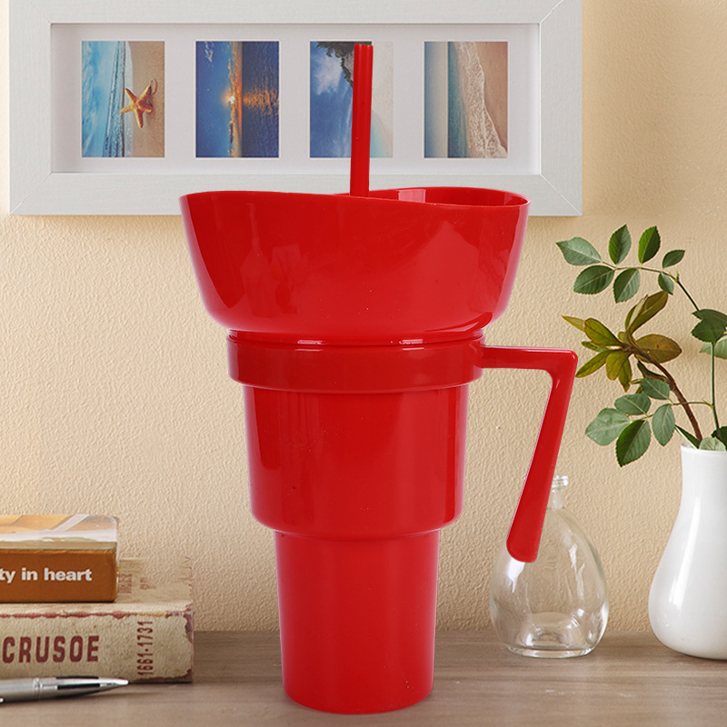 Amazon popcorn bucket, beverage juice, straw cup, creative cinema promotion, couple popcorn and cola cup details Picture