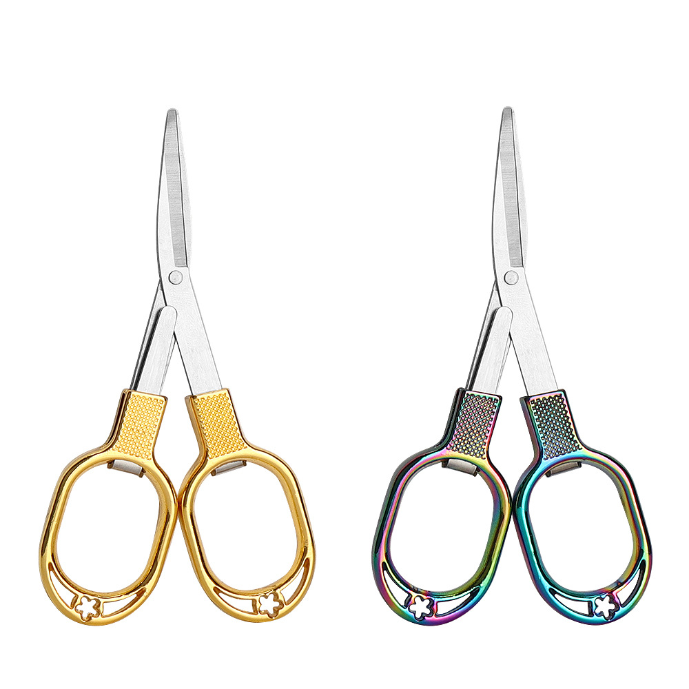 Folding fishing scissors, multi-functional lead shears, fishing line scissors, strong horse 8-shaped small scissors, fishing supplies and fishing gear Item Picture