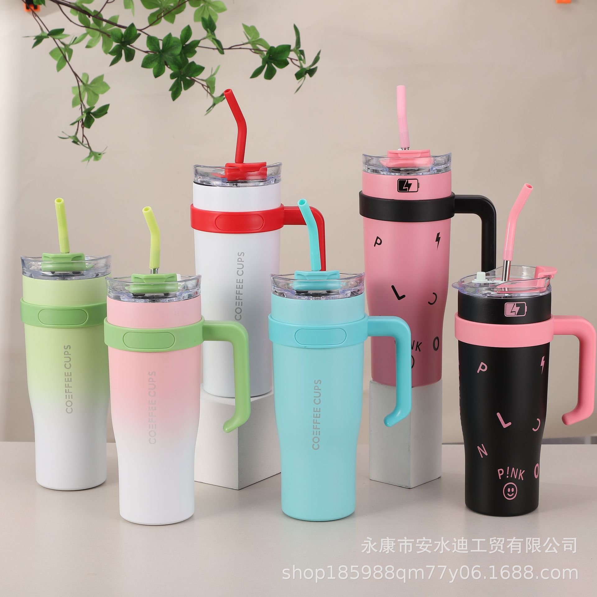 40 Car cup, large capacity, high appearance level, stainless steel handle ice king cup, car portable cold and heat preservation straw cup Application Scenario