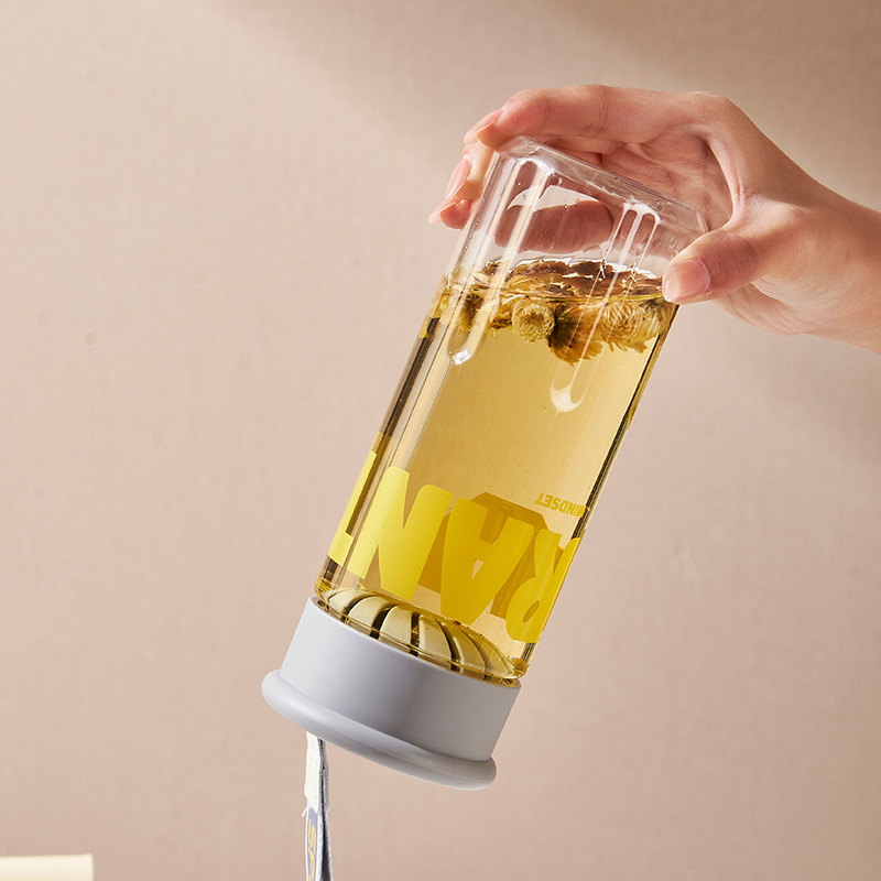 Fuxing water cup New portable cup, large-capacity cup, space cup with filter, water cup handle, simple summer water bottle details Picture