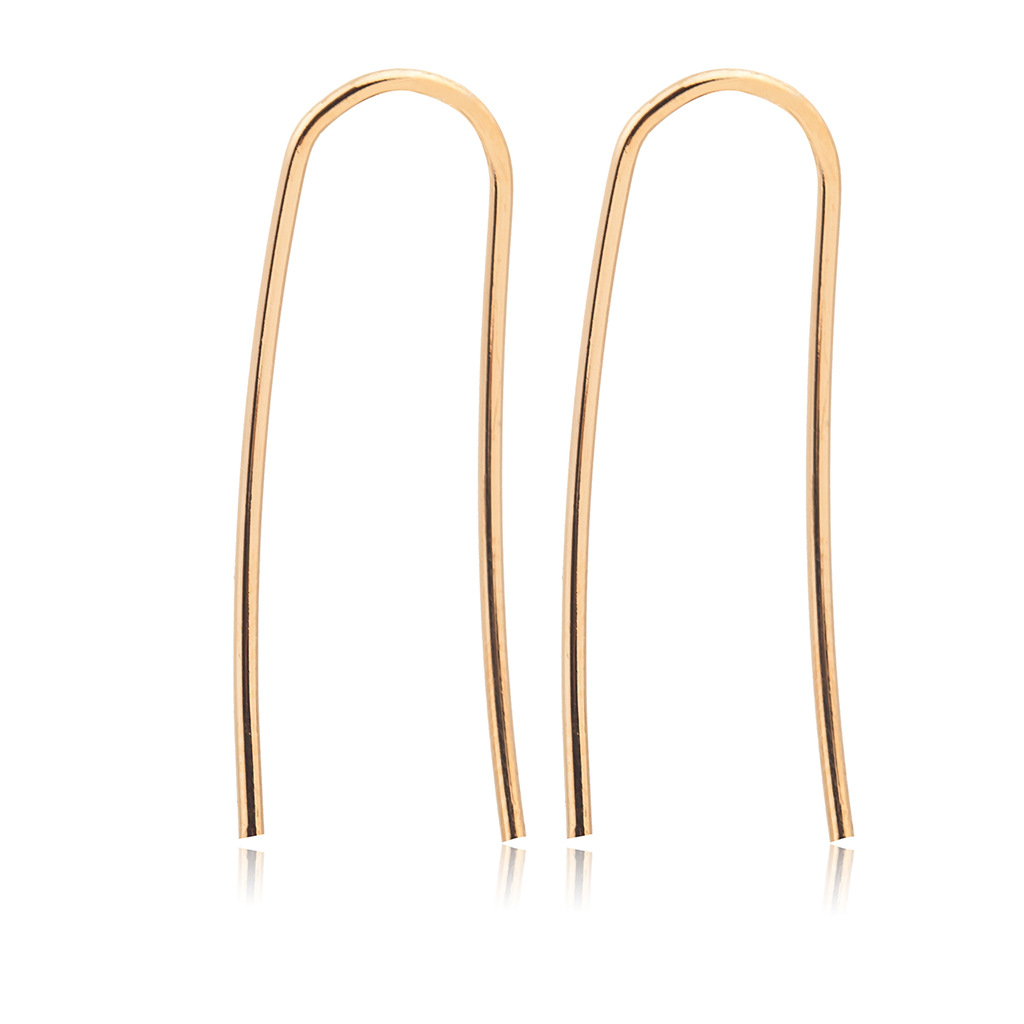 Korean-style fashionable, creative and simple earrings, personalized and trendy U-shaped ladies' ear clips, stud earrings and accessories wholesale full figure