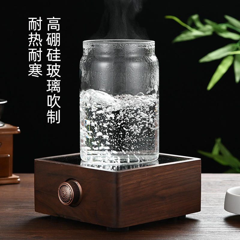 Transparent glass sealed jars, household large-capacity vacuum jars, storage jars, kitchen storage, large coffee jars wholesale Specification drawing