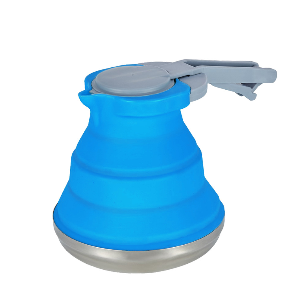 Portable foldable silicone kettle for cross-border travel and outdoor camping Item Picture