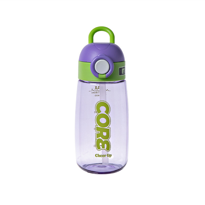 Wholesale of high-appeartion-level summer large-capacity outdoor sports plastic water bottles, children's water cups, household student straw cups Item Picture