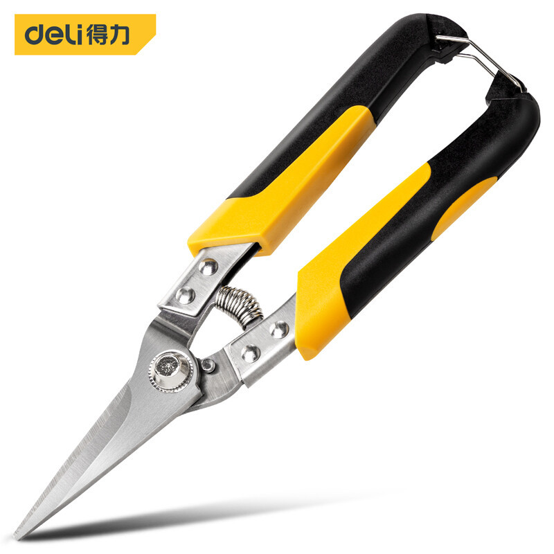 Deli Tool DL351008 Straight Head keel shears, 8.5-inch multi-functional stainless steel aviation shears full figure