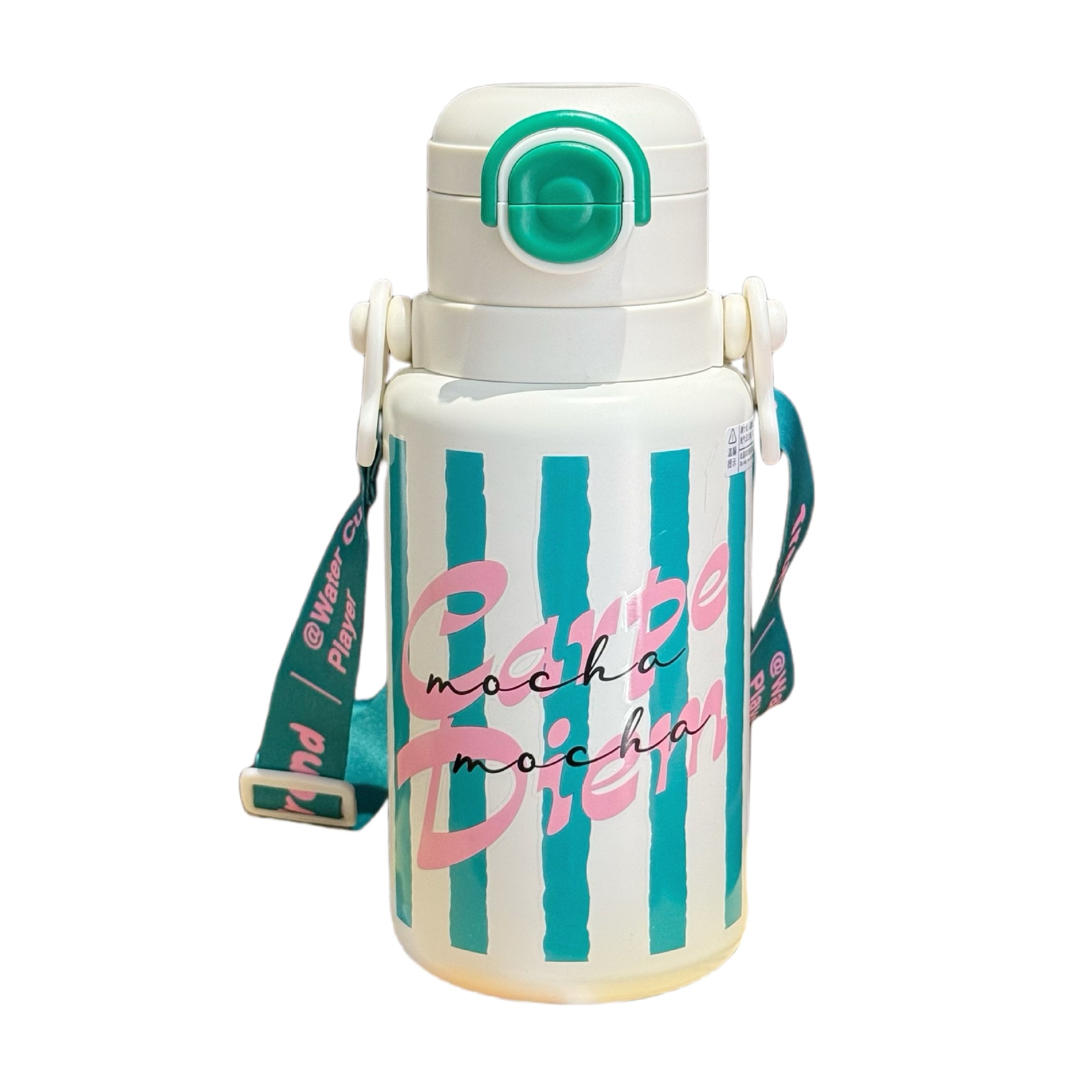 Girls' portable insulated cup, high appearance level, large-capacity water bottle, cold preservation, double-drinking stainless steel outdoor children's water cup Item Picture