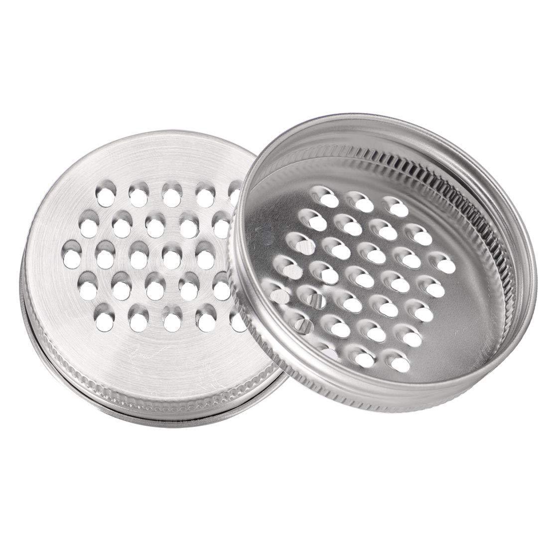 Amazon's best-selling 70mm diameter grated lid, 304 stainless steel lid, narrow-mouthed Mason can lid kitchenware Item Picture