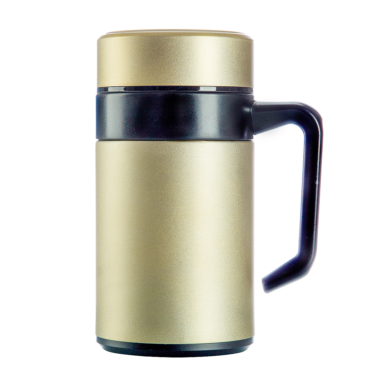Wholesale stainless steel insulated cups as gifts, men's business office cups with handles, filters, tea brewing cups, and logos Item Picture