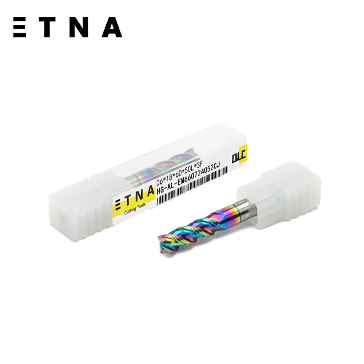 The manufacturer is promoting a seven-color U-shaped groove 3-edge tungsten steel milling cutter, an extended carbide milling cutter, and a special high-gloss coating for aluminum milling Application Scenario