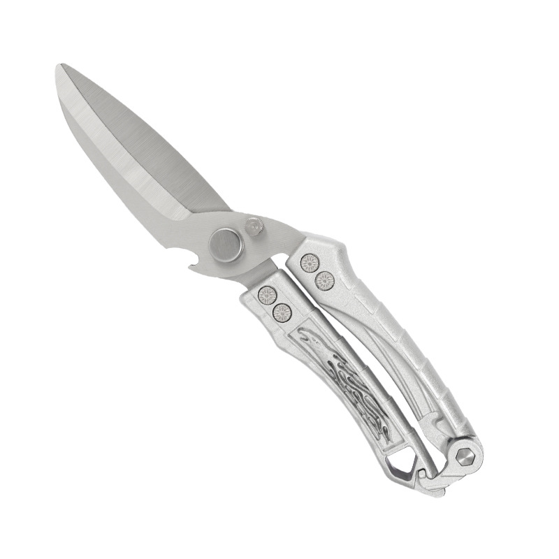 Flying Eagle Chicken Bone Scissors sk5 aluminum alloy multi-functional scissors, household stainless steel outdoor disassembly kitchen scissors Item Picture