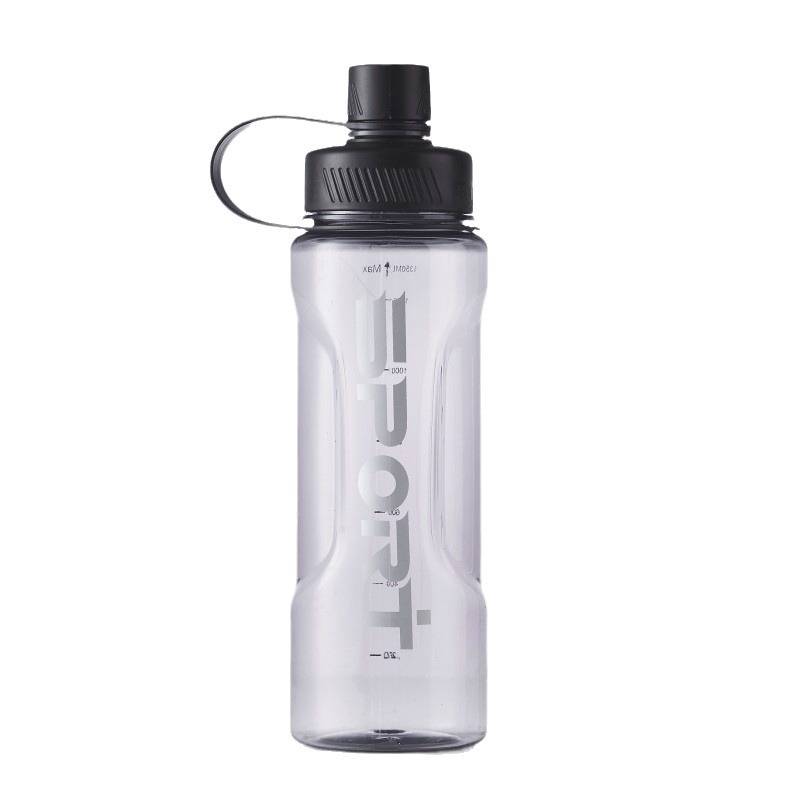Large-capacity fitness water bottle, shock-resistant and leak-proof plastic cup for boys, high appearance level cup, high-temperature resistant pc space water cup Item Picture