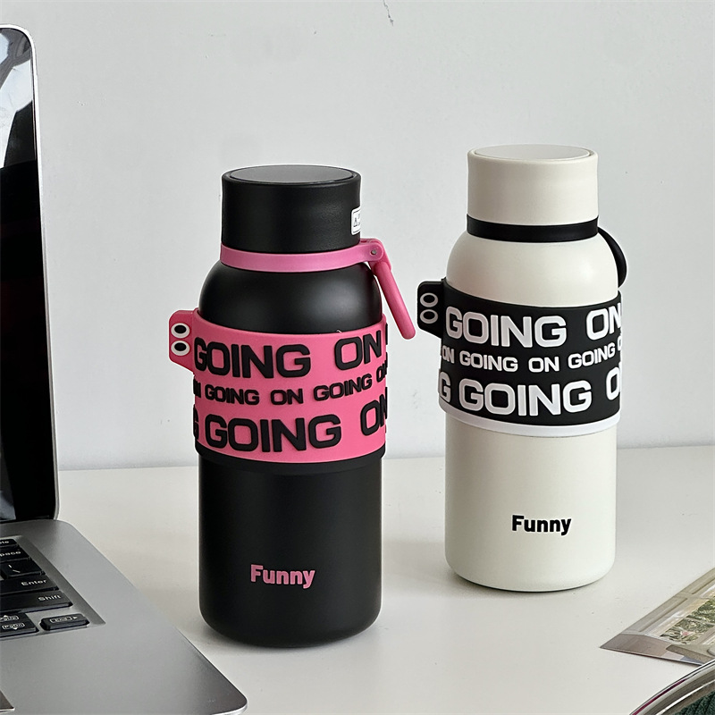 ins style student insulated cup, large-capacity tea cup, high appearance level cup with tea strainer, stainless steel insulated water cup custom-made Specification drawing