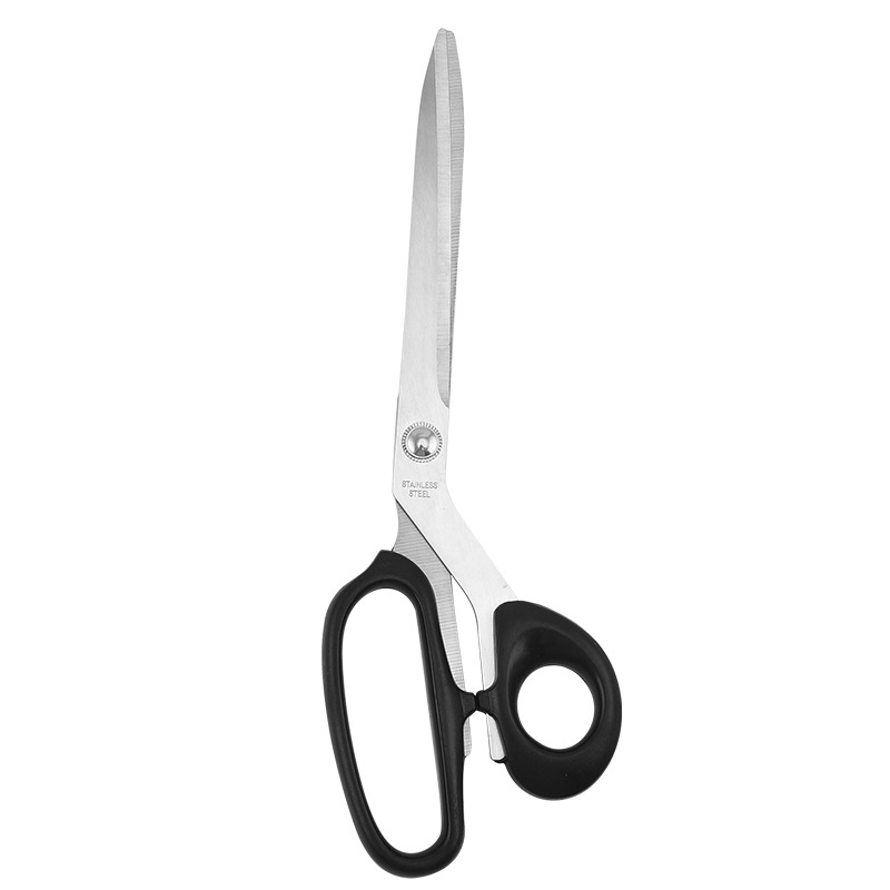 Manufacturer's in-stock stainless steel tailor scissors, 10-inch noodle cutting scissors, clothing scissors, hand scissors, barbecue scissors, kitchen scissors Item Picture