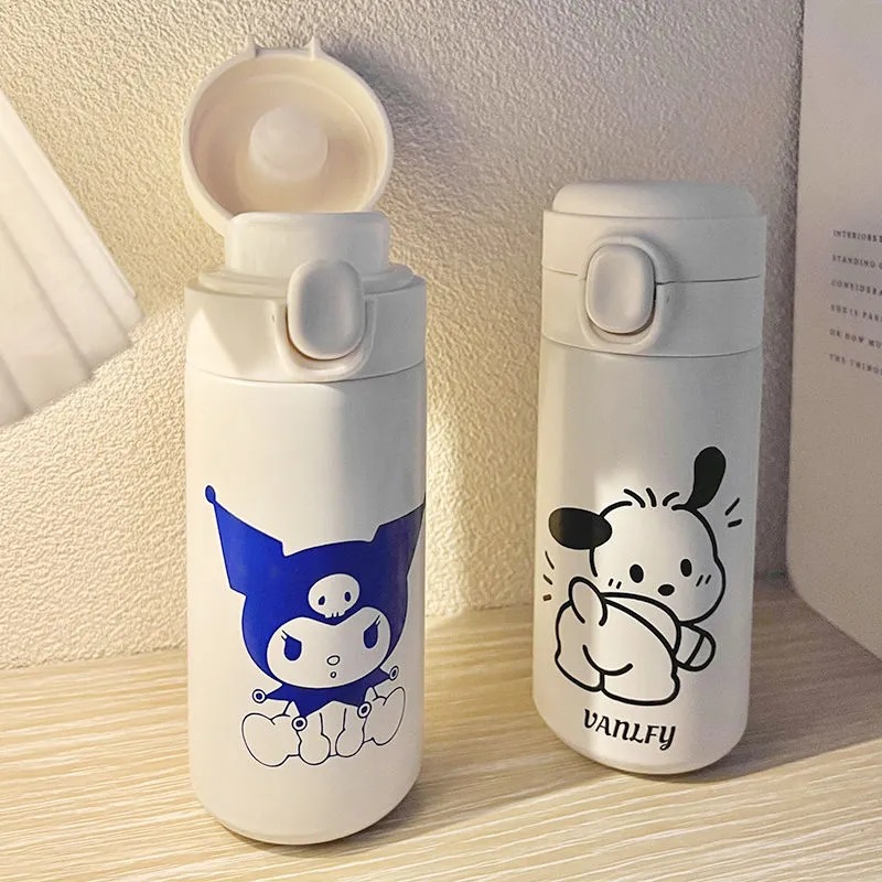 New insulated cups in stock, cute cartoon printed cups, office and home insulated water cups full figure