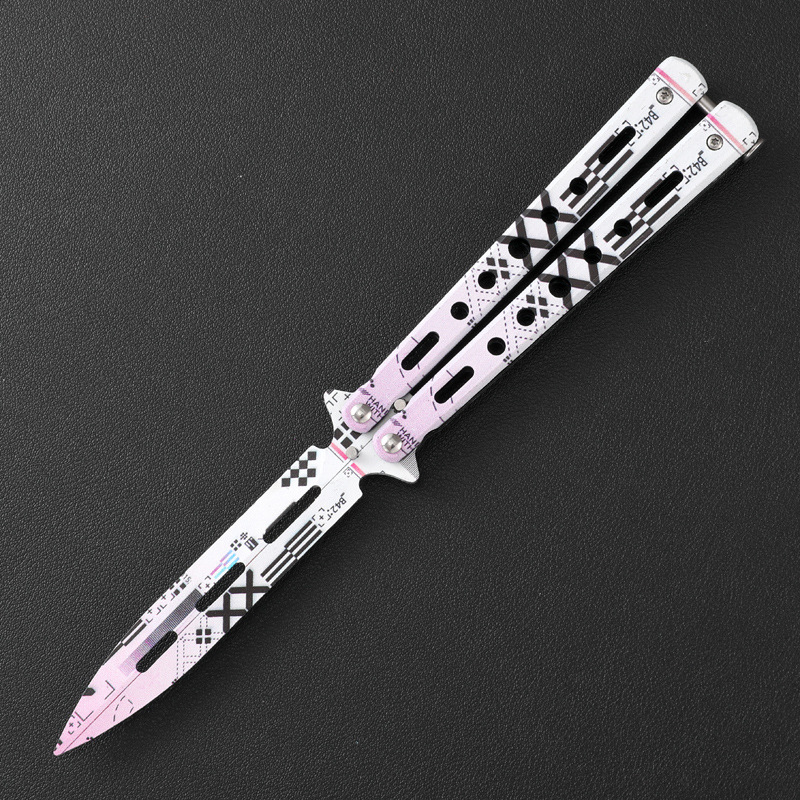 Butterfly Blade CSGO Butterfly Blade, unedged all-steel Butterfly Blade, Swing blade, folding blade, Butterfly Blade trainer, practice blade Application Scenario