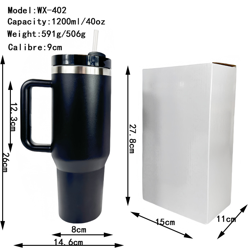 Cross-border second-generation 304 stainless steel insulated cup, 40oz large-capacity straw water cup, outdoor car portable ice cup Application Scenario