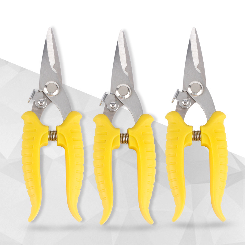 Stainless steel electronic shears, thin iron sheet shears, industrial multi-purpose electrical shears, aluminum ceiling plate wire trough shears, diamond mesh shears details Picture