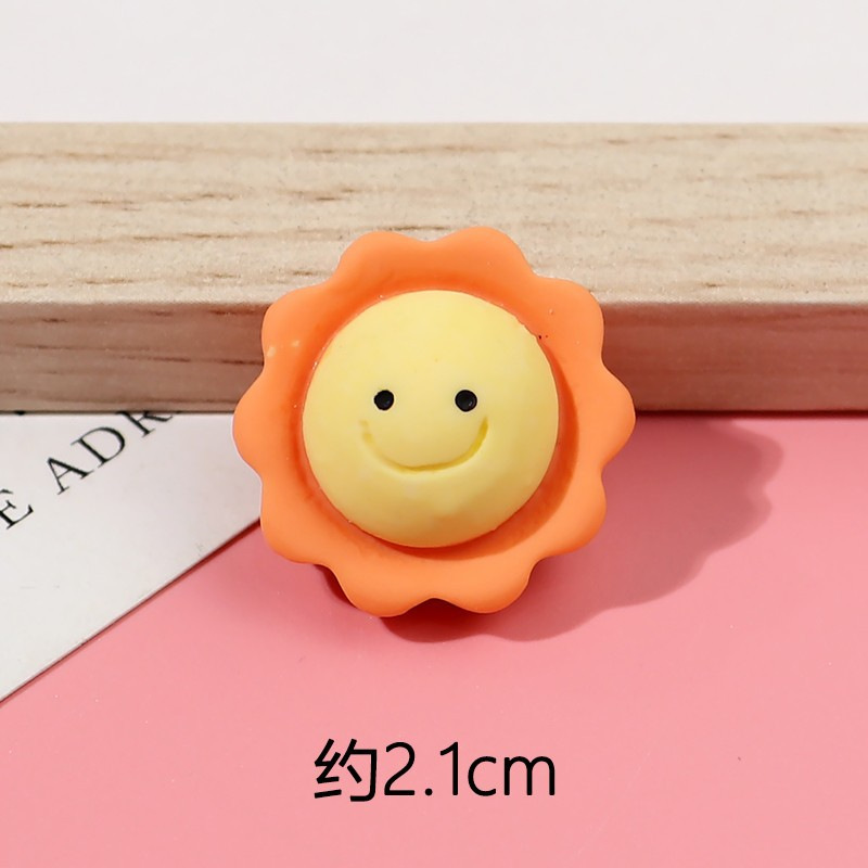 Cream glue accessories, rainbow cloud moon cartoon cute handcrafted ornaments, diy resin accessories for phone case materials Item Picture