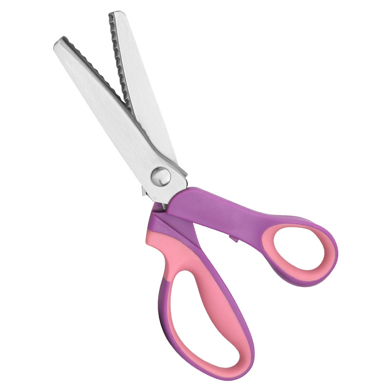 Tooth cloth scissors, triangular dog teeth, serrated tailor scissors, handcrafted DYI paper-cut, lace scissors, clothing fabric samples, fabric scissors Item Picture