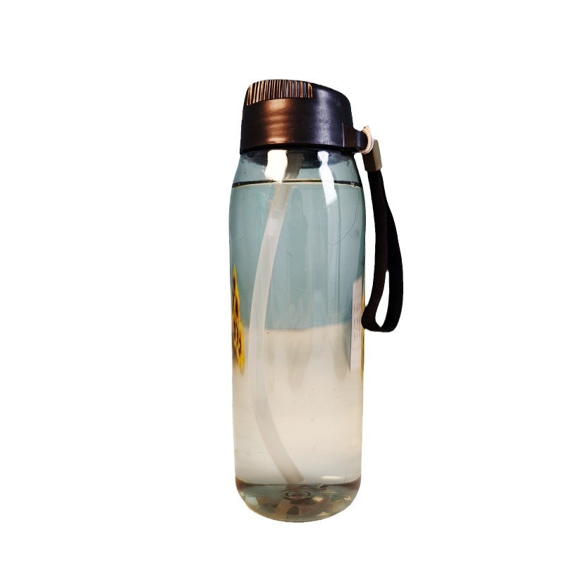 Free shipping, one-piece consignment, Fuyang 570ml portable sports straw plastic water bottle for men and women, high appearance level summer wholesale Item Picture