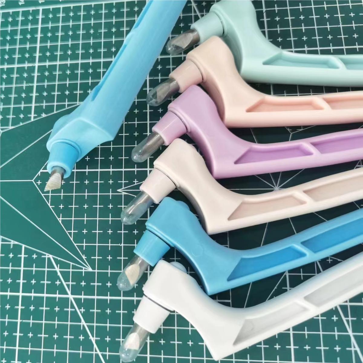 Wholesale rotating box opening knives, journal model cutting paper art knives, DIY creation rubber stamps, wooden hand engraving knives full figure