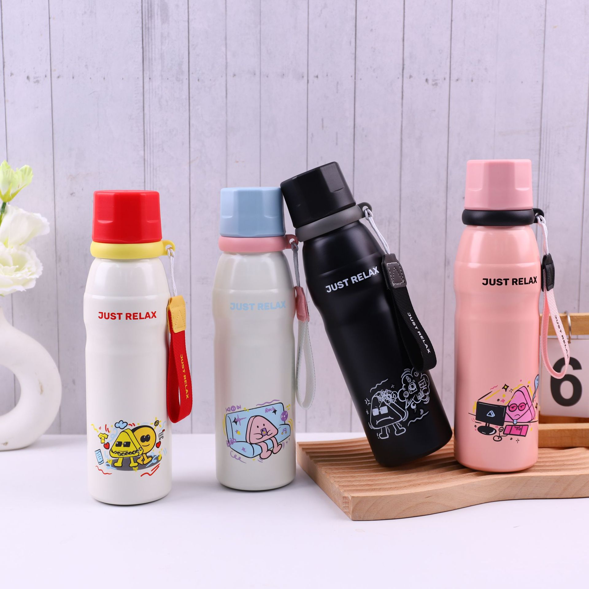 New water cup, insulated cup, high appearance level, sports double-drinking cup, straw cup, Enjoy sports kettle, 316 stainless steel details Picture