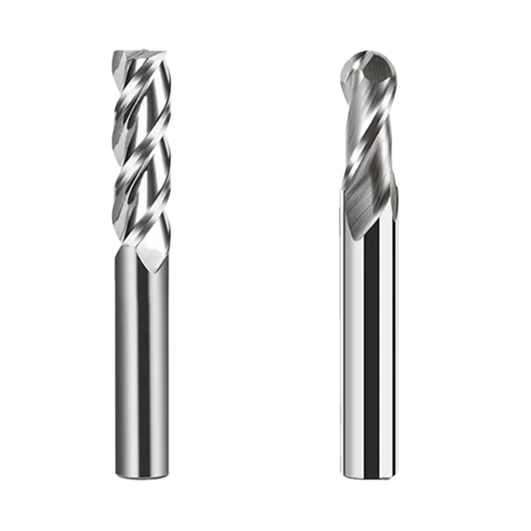 Promotion: 3-edge tungsten steel milling cutters for aluminum alloy, extended carbide ball-end milling cutters, and CNC tools Item Picture