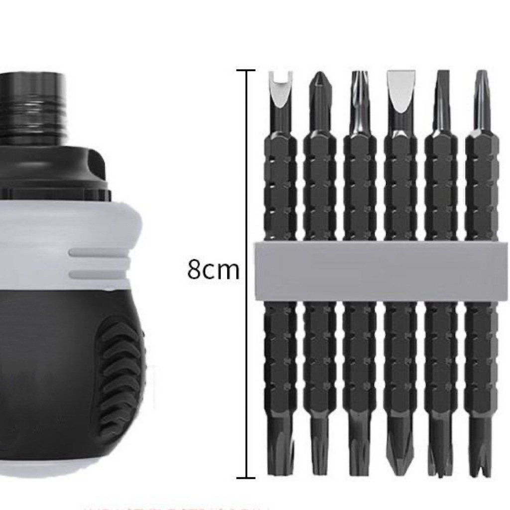 Multi-functional ratchet dual-purpose screwdriver 13-in-one bidirectional special-shaped screwdriver dual-purpose screwdriver set Item Picture