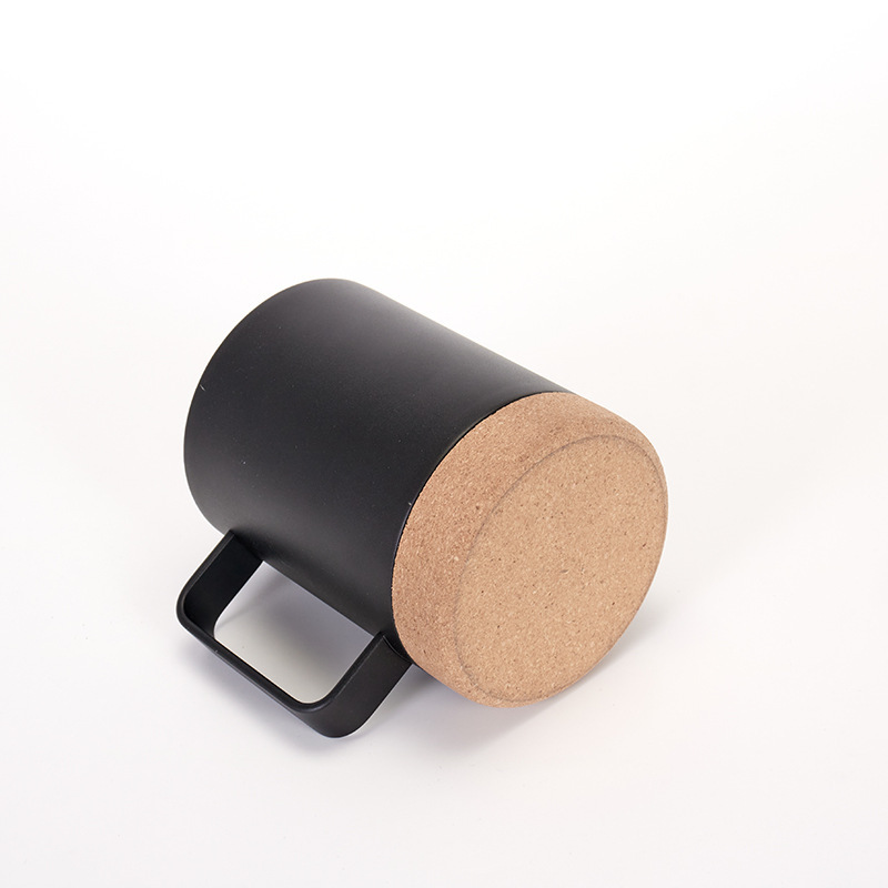 Wading 304 stainless steel insulated cup, cork bottom insulated cup, soft bottom straight cup, cork office cup, cork bottom straight cup Specification drawing
