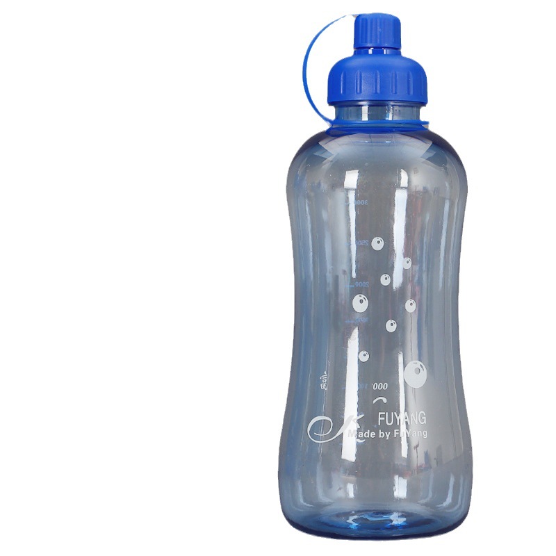 Fuyang construction site water cup, large-capacity outdoor sports plastic space cup, graduated cup, dynamic filter leaf space cup advertisement Item Picture