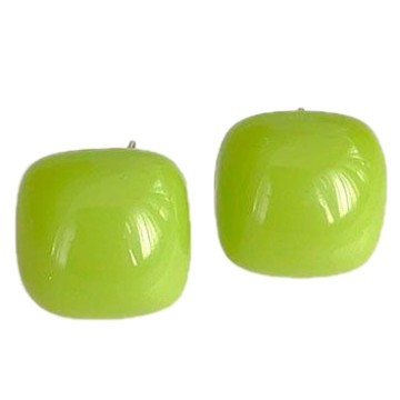 Green gardenia stud earrings for women, fresh and sweet, a new style of elegant ear clips and earrings for the summer of 2025 Item Picture
