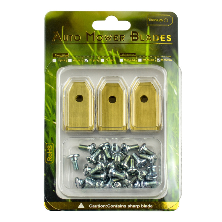 Suitable for Gardena smart lawn mower blades, garden machinery golden blades, and robot lawn mowing blades Specification drawing