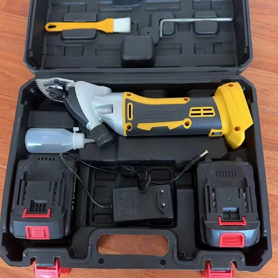 New lithium battery-powered wool shears, electric high-power push shears, professional wool shearing electric pushers, rechargeable wool full figure