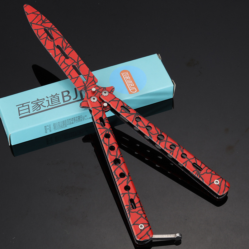 Butterfly Knife CSGO practice swinging hand game knife model folding comb Yangjiang Xiaodao Outdoor Factory wholesale uncut blade undefined